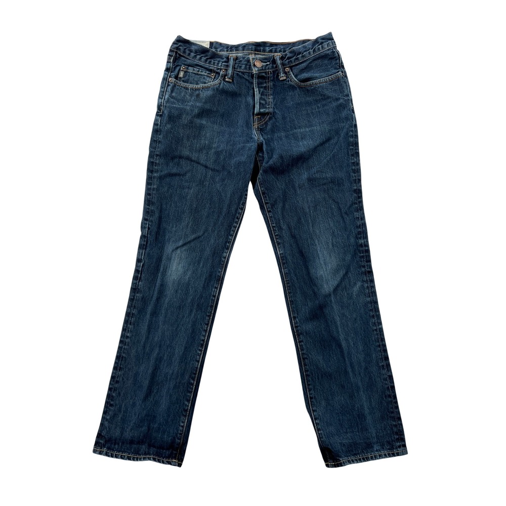 Abercrombie & Fitch Classic Straight Jeans Men 32x30 Blue Denim Button Fly Y2K